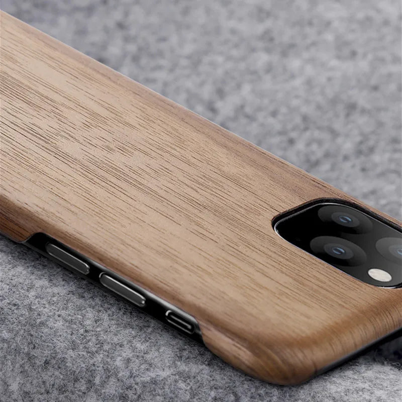 For iPhone 17 16 15 14 13 12 Pro Max 11 Pro Mini walnut Enony Rosewood MAHOGANY Real Wooden Vintage Back Hard Slim Case Cover