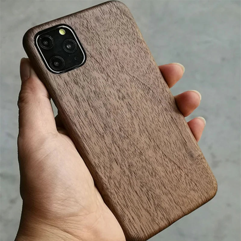 For iPhone 17 16 15 14 13 12 Pro Max 11 Pro Mini walnut Enony Rosewood MAHOGANY Real Wooden Vintage Back Hard Slim Case Cover